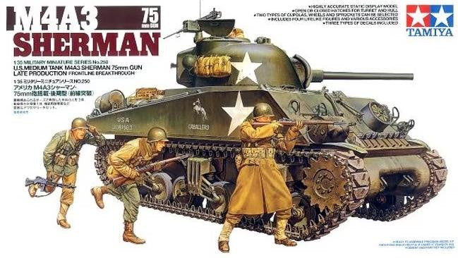 Tamiya 1/35 M4A3 Sherman 75mm 35250